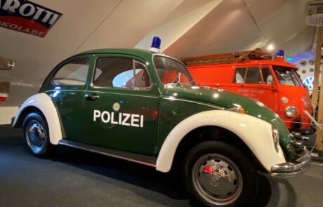 Polizei Käfer in der VW Käfer Ausstellung