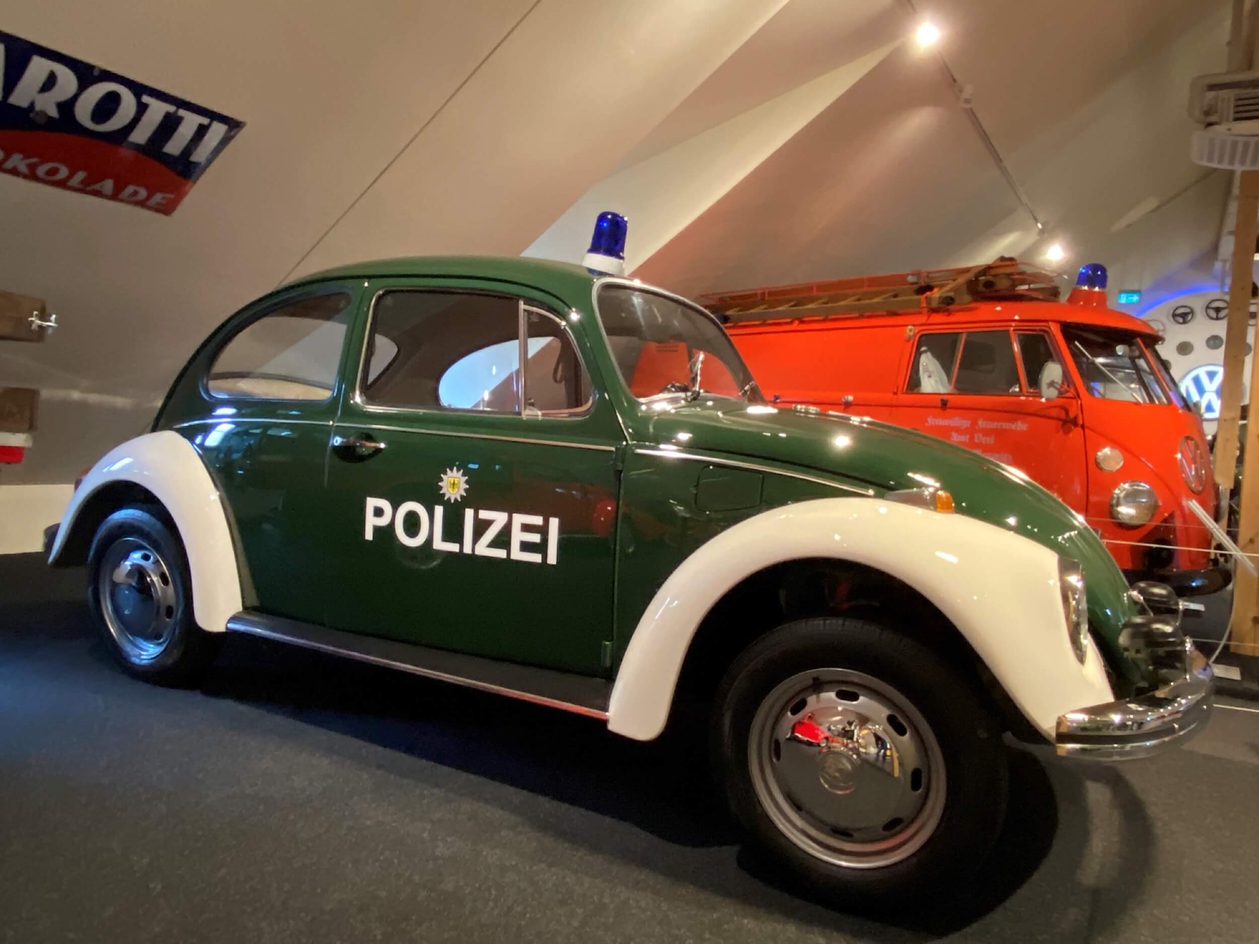 Polizei Käfer in der VW Käfer Ausstellung